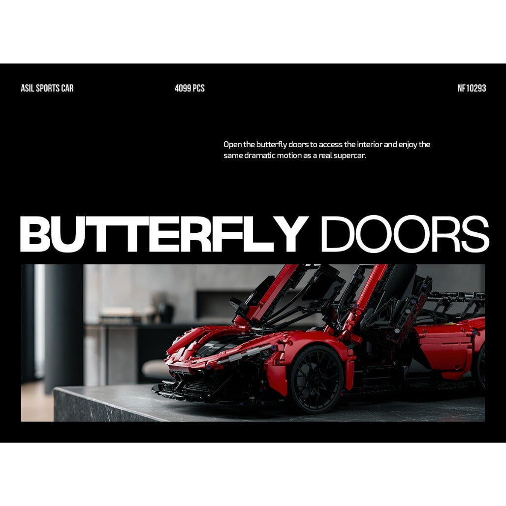 A Photo Of Nifeliz ASIL Sports Car Building Set - 4099 Pieces - NF10293