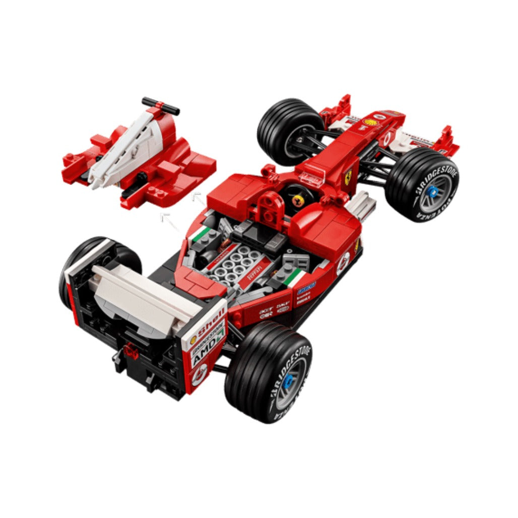 A Photo Of LEGO Ferrari F2004 & Michael Schumacher - 735 Pieces - 11375