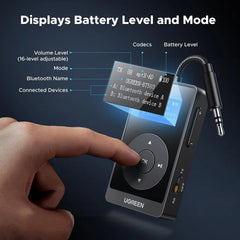 A Photo Of Ugreen 2-in-1 Bluetooth 5.3 transmitter and receiver