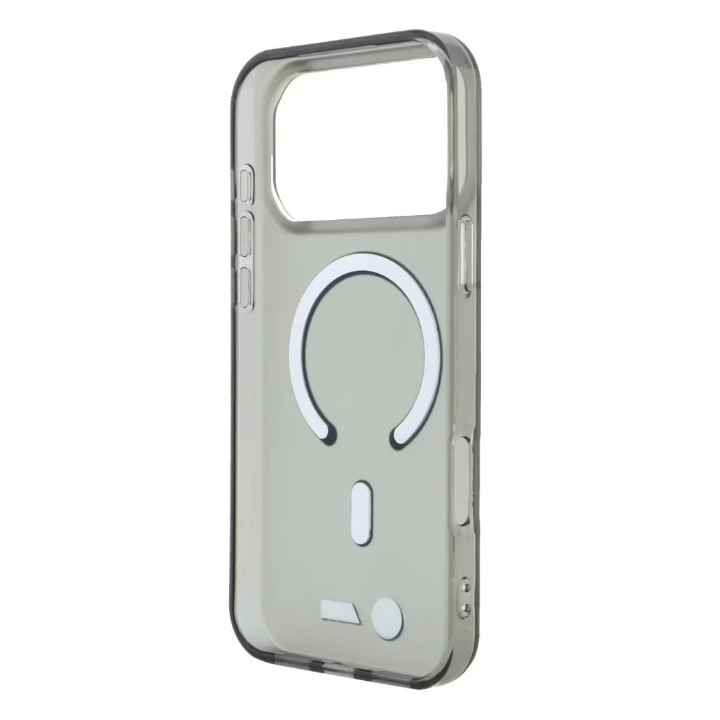 A Photo Of BMW MagSafe iPhone 18 Pro Max Case Black IML Frosted Hard Cover with Metal Logos