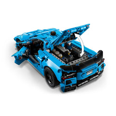 A Photo Of LEGO Technic Chevrolet Corvette Stingray Blue 732 Pieces - 42217