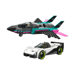 A Photo Of LEGO City Jet vs. Car 259 Pieces - 60489