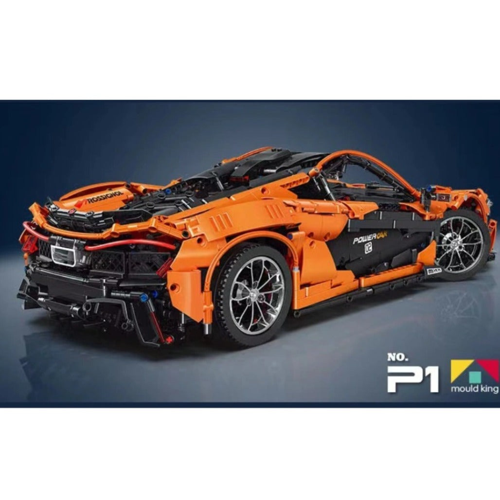 A Photo Of Mould King McLaren P1 Volcano Yellow Building Toy Set - 3228 Pieces - 13090S