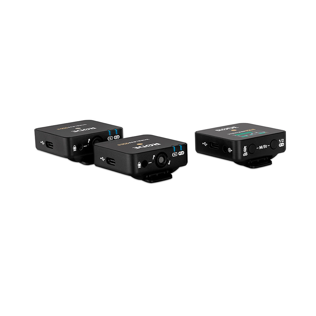 A Photo Of Rode Wireless Go II Compact Wireless Microphone System with Dual Channel Support and Rechargeable Batteries