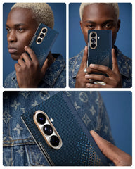 A Photo Of Raptic Aramid Skin Pro Slim Magnetic Case for Galaxy Z Fold8/Z Fold8 Ultra - Serenity Emerald