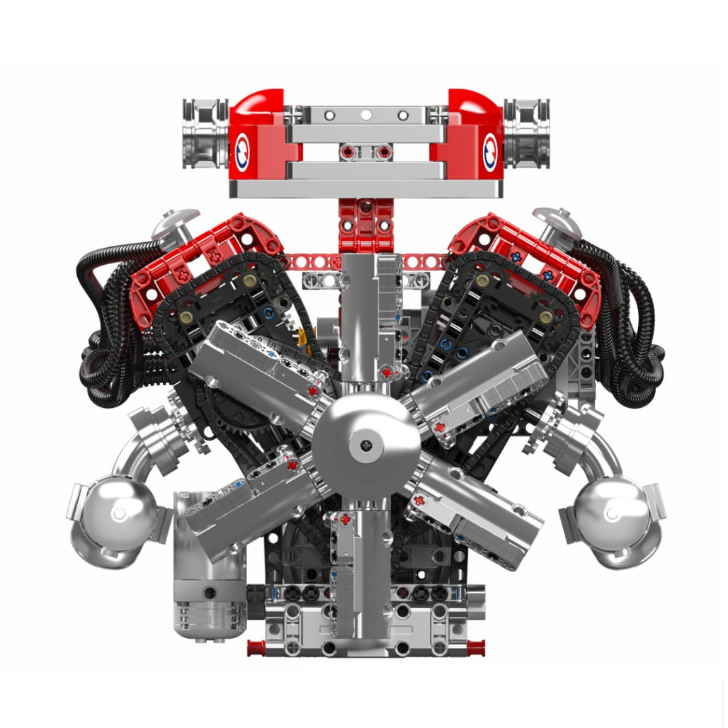 A Photo Of Mould King Motorized Italian Supercar V12 Engine Building Toy Set - 3472 Pieces - 10169
