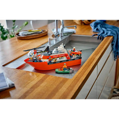 A Photo Of LEGO City Coast Guard Rescue Boat & Helicopter 742 Pieces - 60504