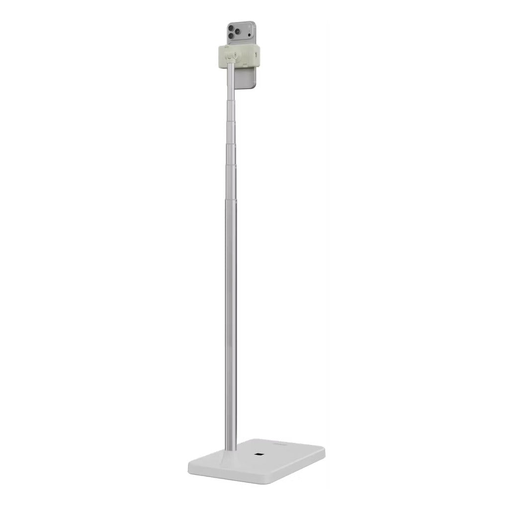 A Photo Of Porodo Tablet & Phone Floor Stand PDFSX10WH - Telescopic, 270° Rotation, Multifunctional