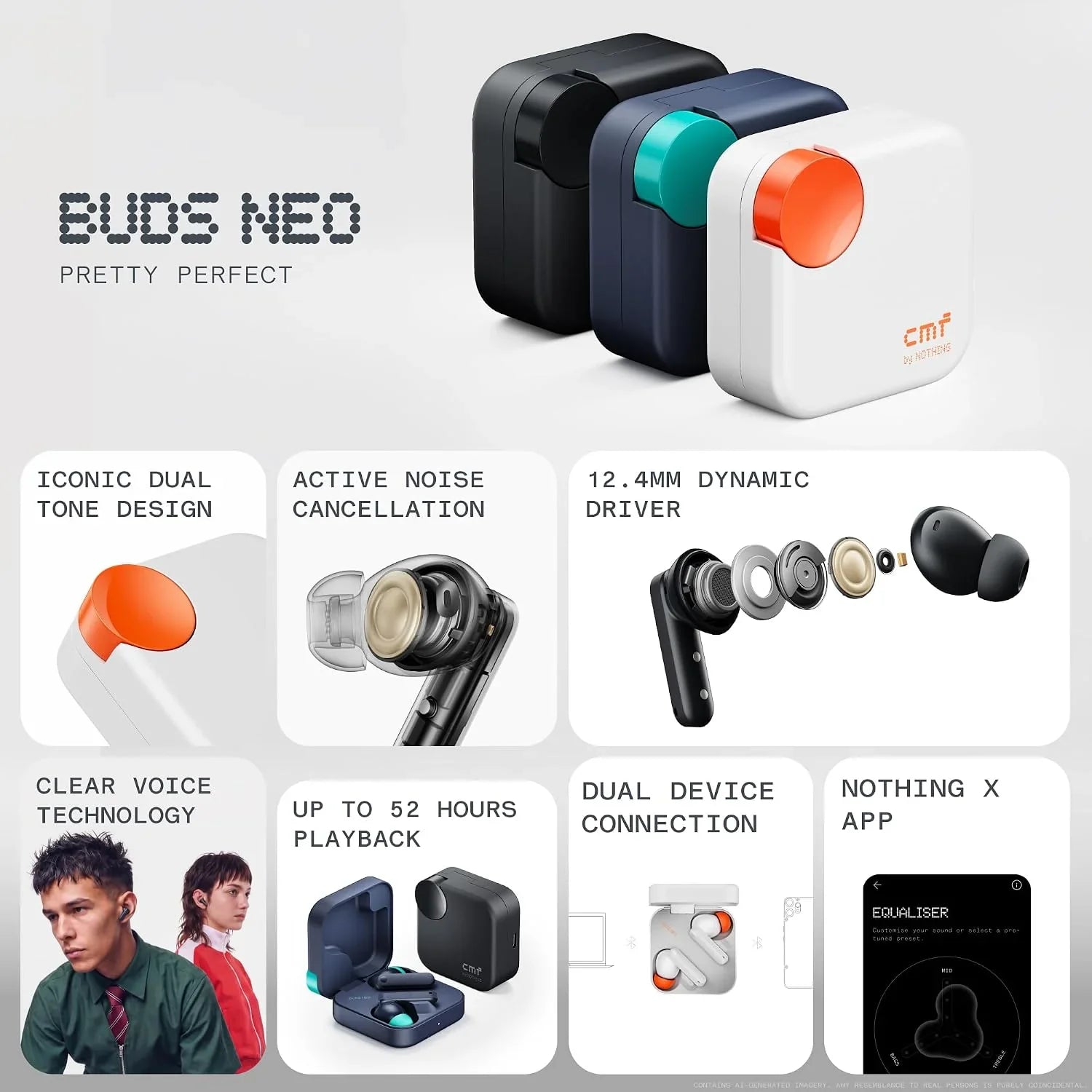 A Photo Of CMF Buds Neo - ANC Wireless Earbuds