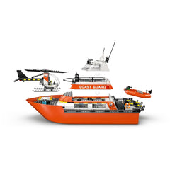 A Photo Of LEGO City Coast Guard Rescue Boat & Helicopter 742 Pieces - 60504
