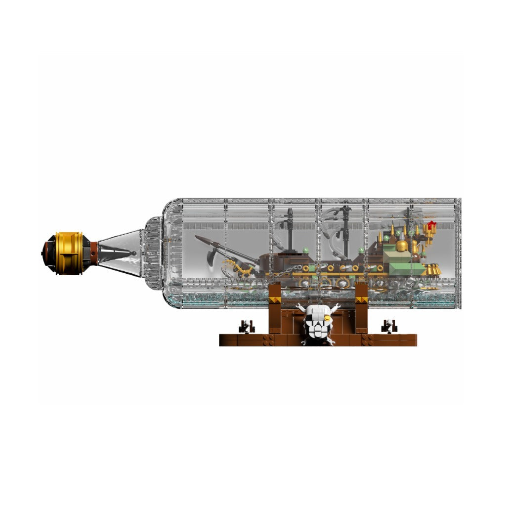 A Photo Of Mould King Flying Dutchman Ship-In-a-Bottle Building Toy Set - 2499 Pieces - 10067