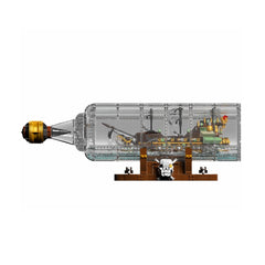 A Photo Of Mould King Flying Dutchman Ship-In-a-Bottle Building Toy Set - 2499 Pieces - 10067