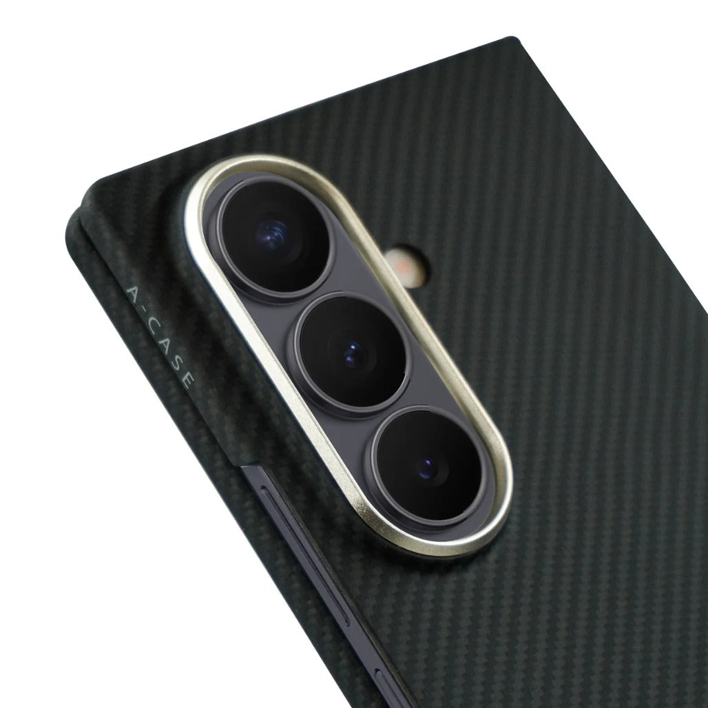 A Photo Of A-Case Kavar Aramid Fiber Case For Samsung Galaxy Z Fold 8 Ultra - Black