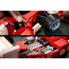 A Photo Of LEGO Ferrari F2004 & Michael Schumacher - 735 Pieces - 11375