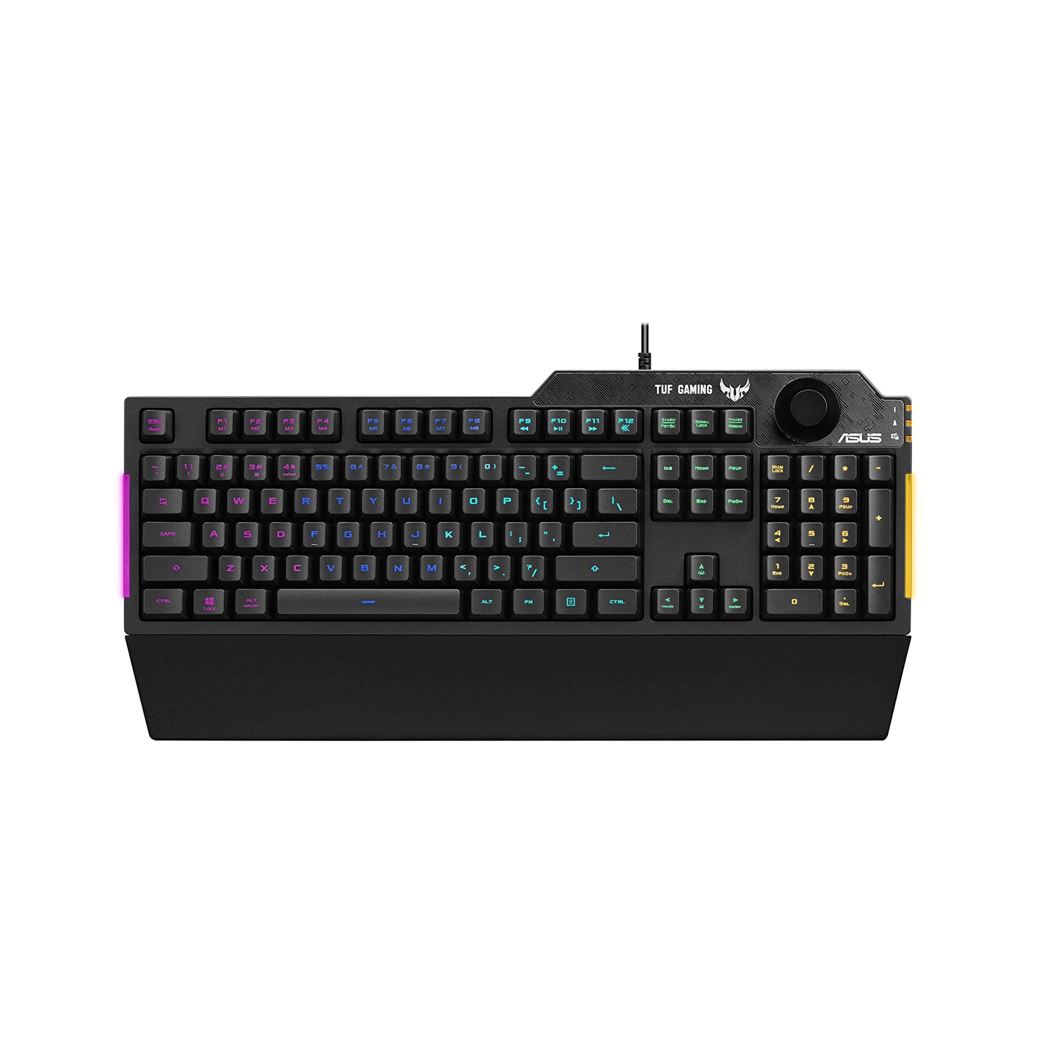 A Photo Of Asus TUF Gaming K1 - Full-size Wired RGB Gaming Keyboard