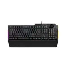 A Photo Of Asus TUF Gaming K1 - Full-size Wired RGB Gaming Keyboard