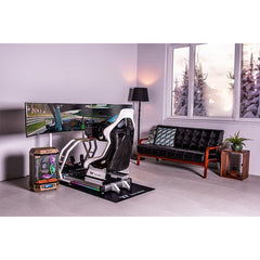 A Photo Of Thermaltake GR300 Racing Simulator Cockpit Bundle - Monitor Mount + Keyboard & Mouse Tray + Sim Rig Floor Mat