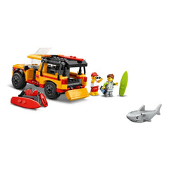 A Photo Of LEGO City Lifeguard Beach Rescue Truck 214 Pieces - 60453