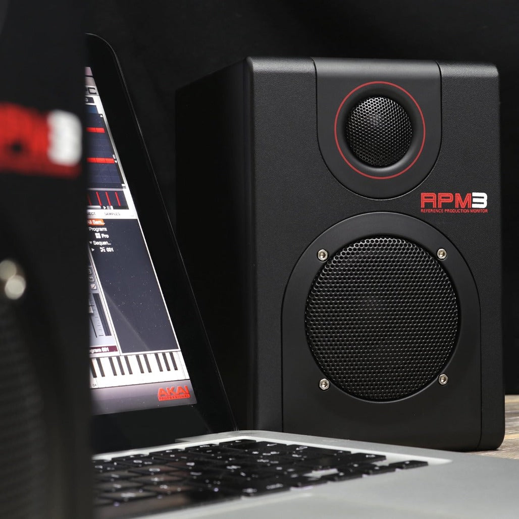 A Photo Of AKAI RPM3 Production Monitors with USB Audio Interface - akai-rpm3-production-monitors-with-usb-audio-interface
