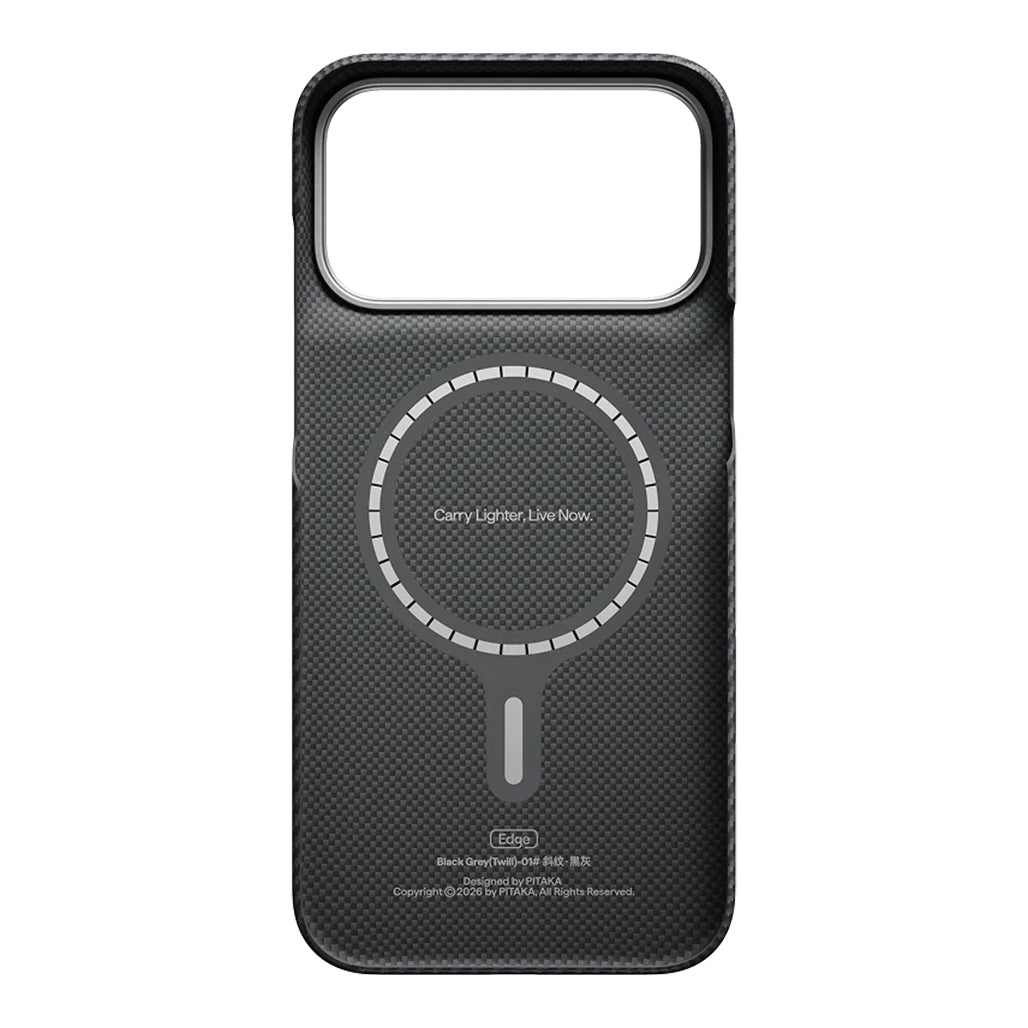 A Photo Of Pitaka Edge Case for iPhone 18 Pro / iPhone 18 Pro Max – Ultra-Thin Aramid Fiber MagSafe Case