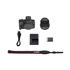 A Photo Of Canon EOS R100 Mirrorless Camera with RF-S 18-45mm Lens – Compact, High-Quality Imaging