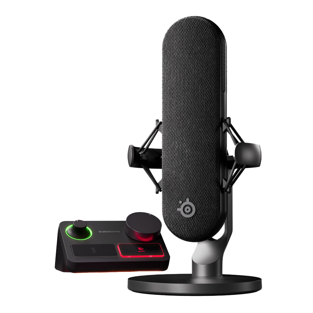 A Photo Of SteelSeries Alias Pro - XLR Microphone and Stream Mixer for Professional Gaming and Streaming