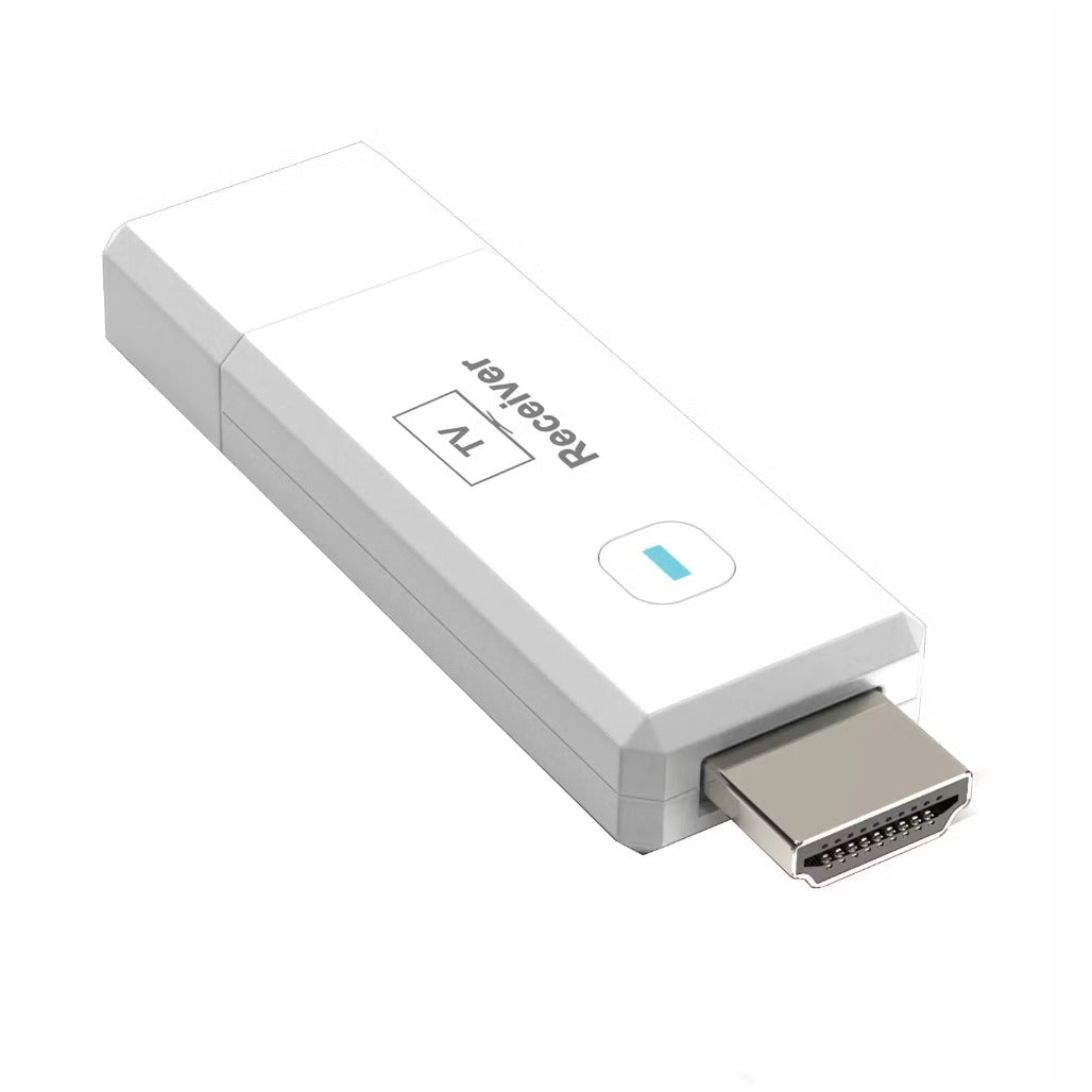 A Photo Of Powerology AIROMA USB-C to HDMI Wireless Adapter, Full HD 1080P, 50m Range - White
