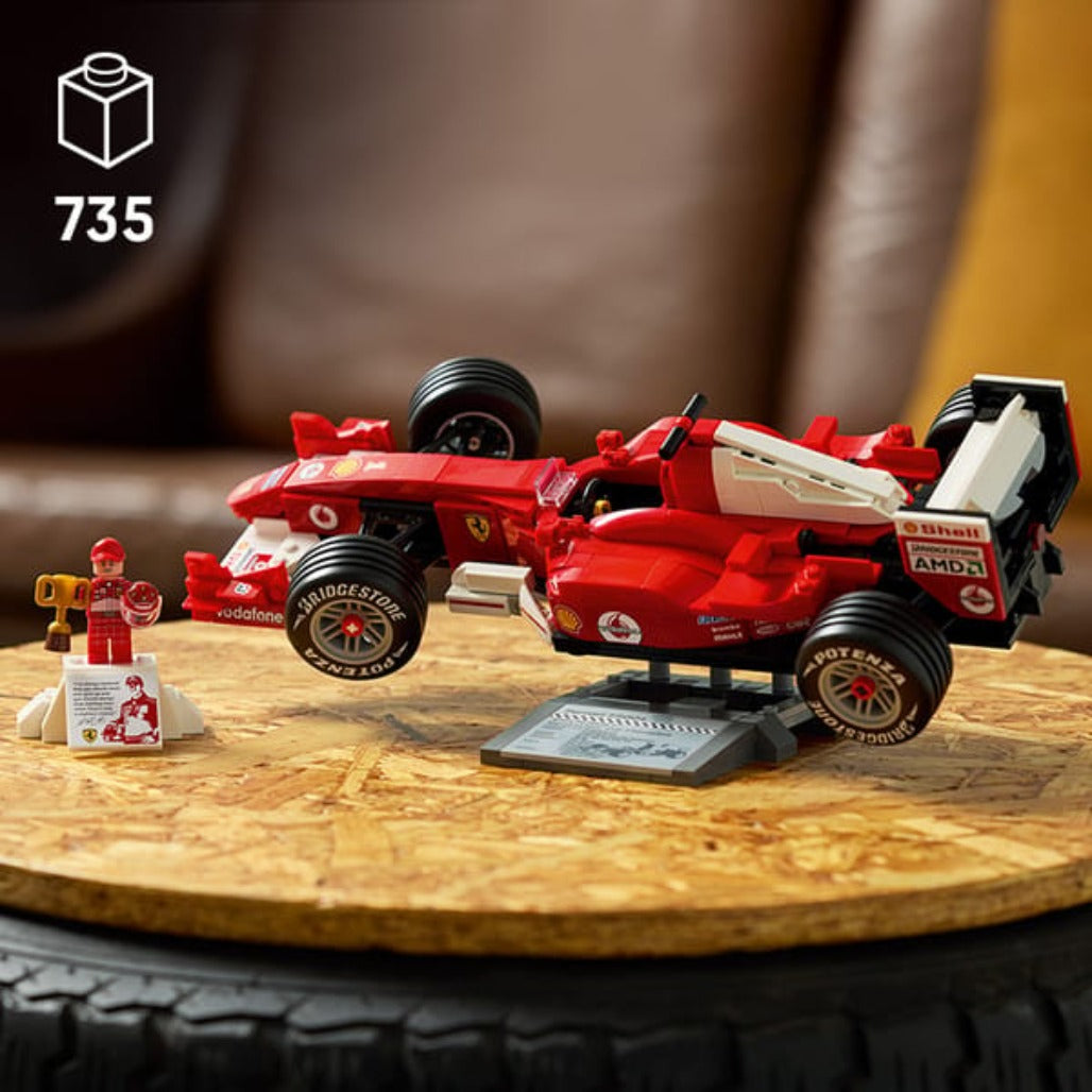 A Photo Of LEGO Ferrari F2004 & Michael Schumacher - 735 Pieces - 11375