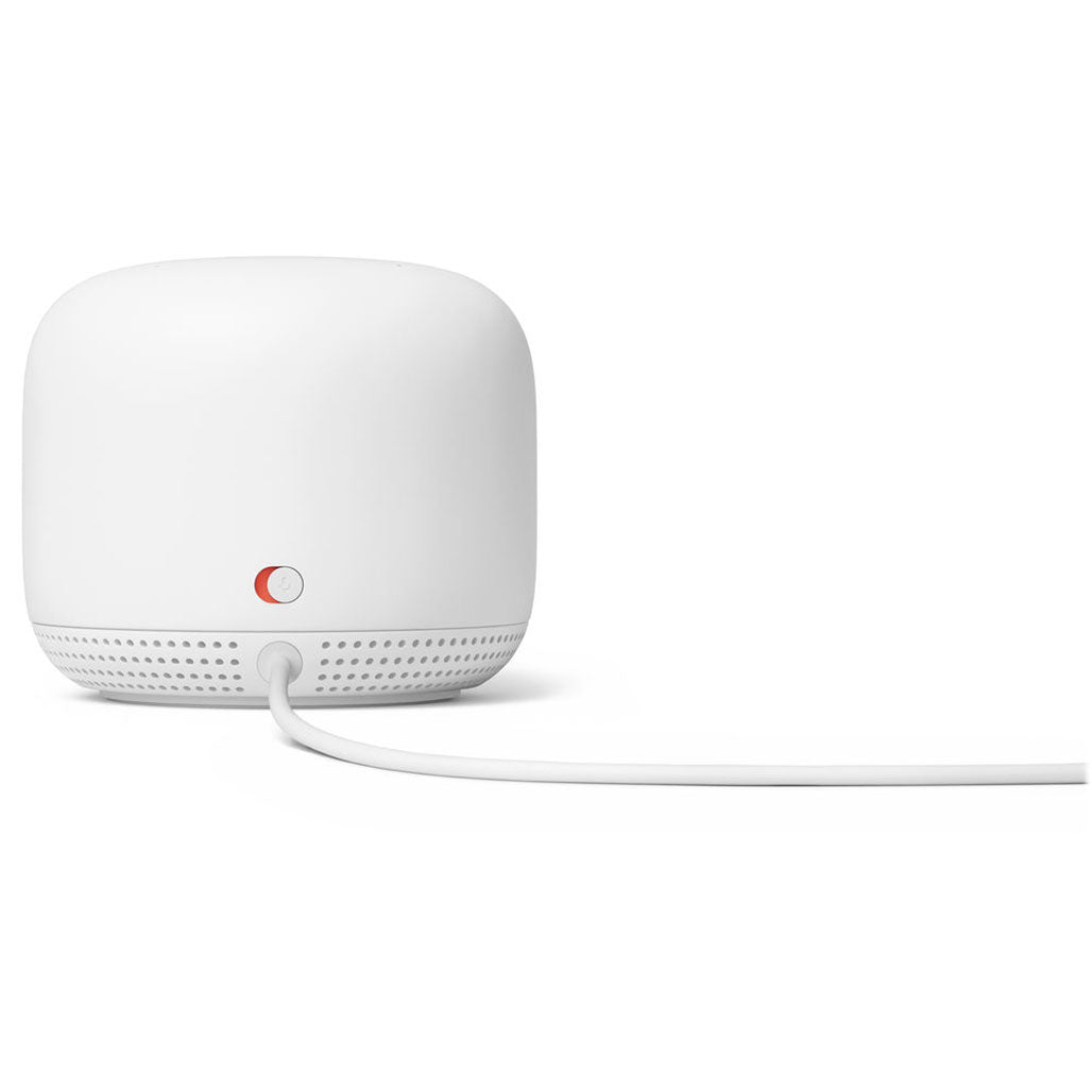 A Photo Of Google Nest Wifi Router and Two Points (Snow) - Whole Home Coverage and Smart Speakers