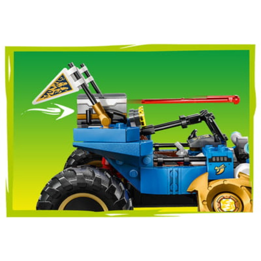 A Photo Of LEGO Jay's Transforming Car - 387 Pieces - 71856