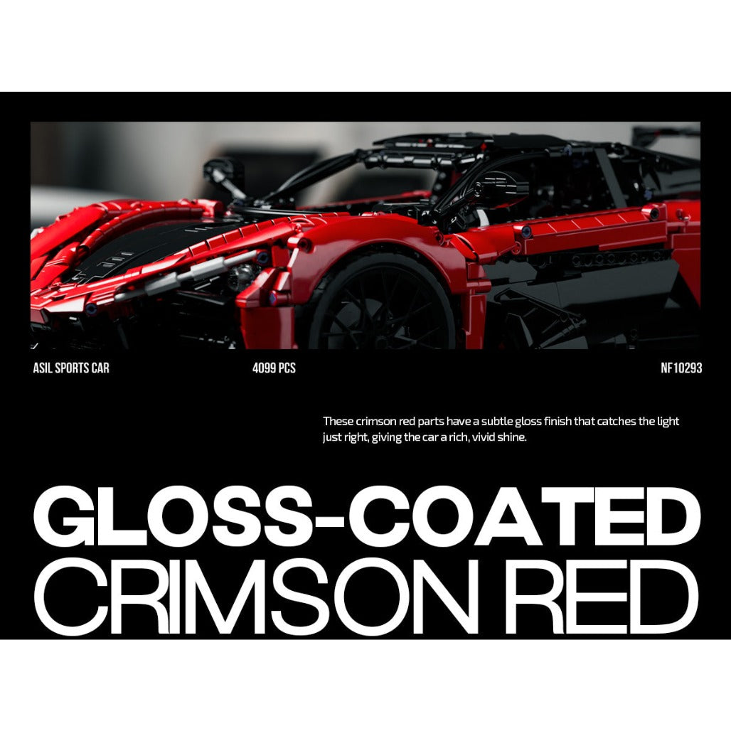 A Photo Of Nifeliz ASIL Sports Car Building Set - 4099 Pieces - NF10293