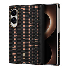 A Photo Of Raptic Aramid Skin Pro Slim Magnetic Case for Galaxy Z Fold8/Z Fold8 Ultra - Grid Valor