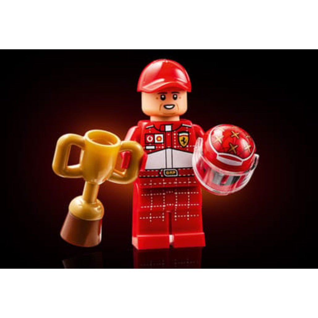 A Photo Of LEGO Ferrari F2004 & Michael Schumacher - 735 Pieces - 11375