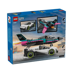 A Photo Of LEGO City Jet vs. Car 259 Pieces - 60489