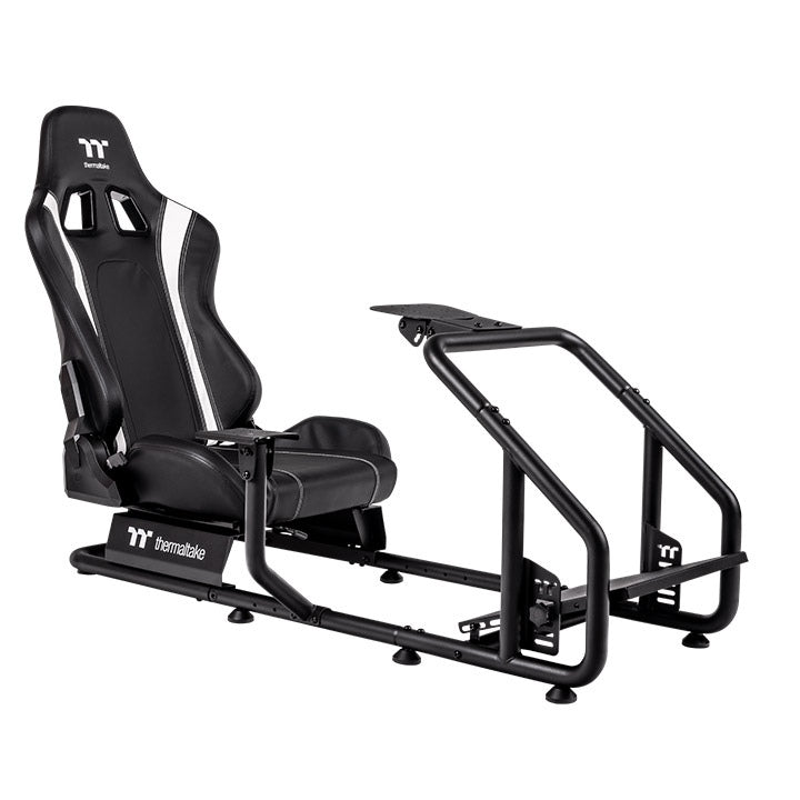 A Photo Of Thermaltake GR300 Racing Simulator Cockpit Bundle - Monitor Mount + Keyboard & Mouse Tray + Sim Rig Floor Mat