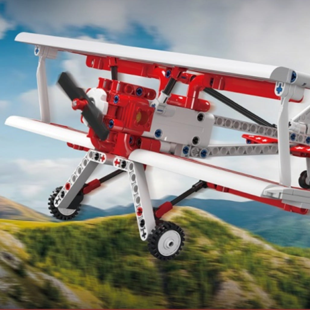 A Photo Of Mould King Red Ciplane Model Building Toy Set - 300 Pieces - 24049