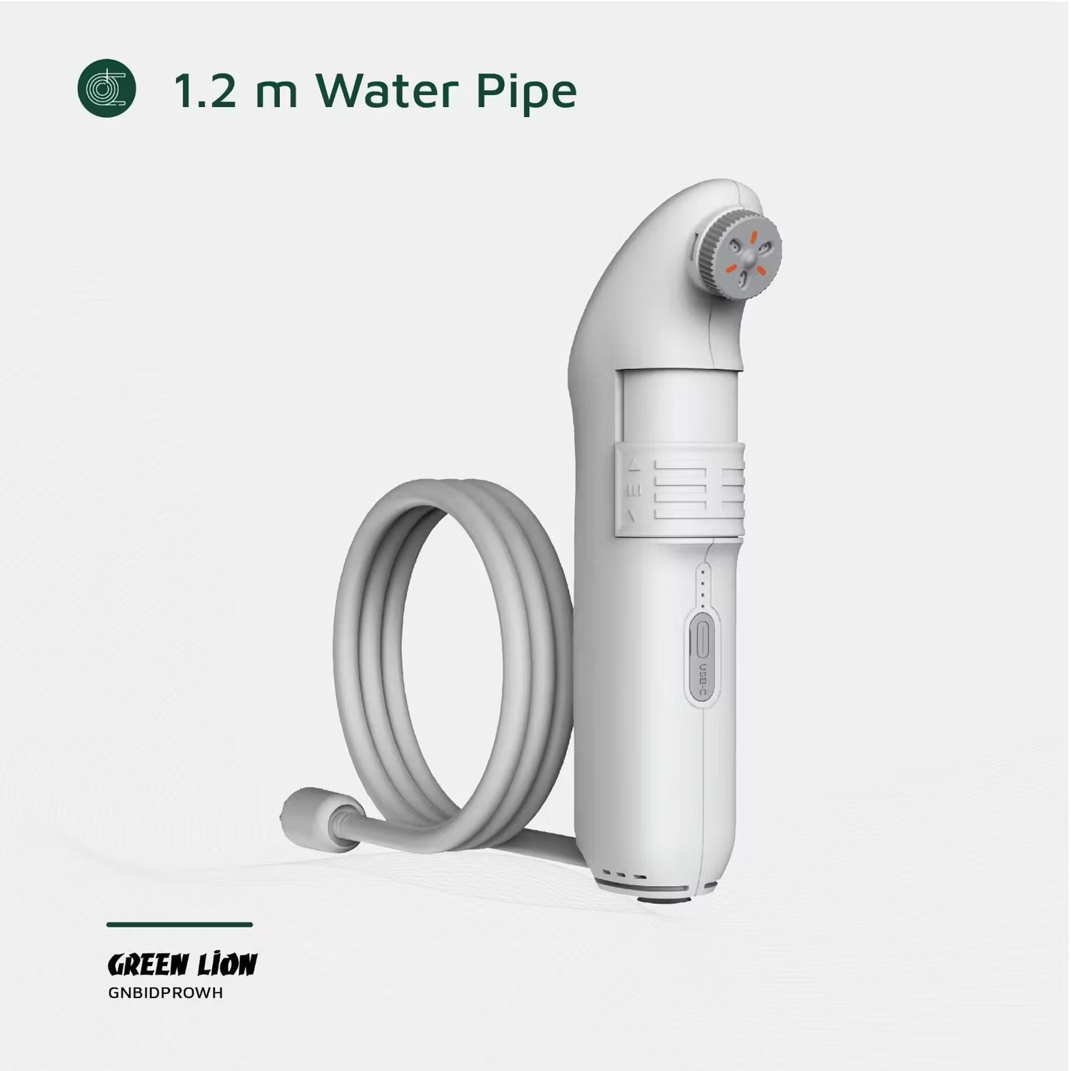 A Photo Of Green Lion Compact Bidet GNBIDPRO - Rechargeable, 2 Spray Modes, White