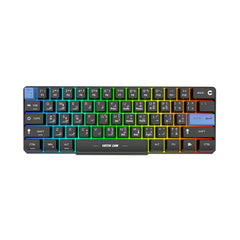 A Photo Of Green Lion GKM-60 Wired Gaming Keyboard - RGB Backlight, Black - GNGKM60KEYBK