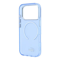A Photo Of Lacoste iPhone 18 Pro Max MagSafe Case IML Blue Matte Frosted Finish Hard Cover, Scratch Resistant