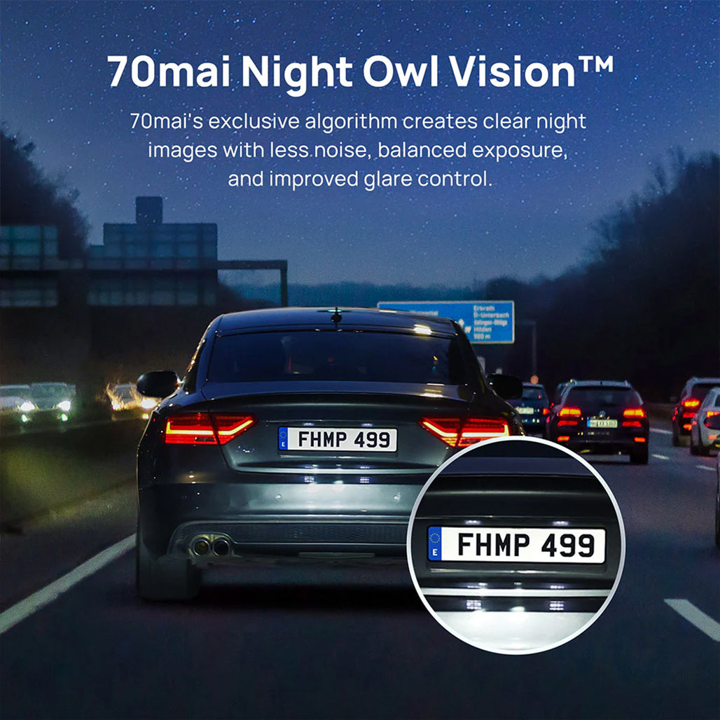 A Photo Of 70mai A200 Dash Cam - Dual Channel Front & Rear