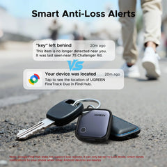 A Photo Of UGREEN FineTrack Duo Bluetooth Tracker for iOS & Android – USB-C Rechargeable | 75646P