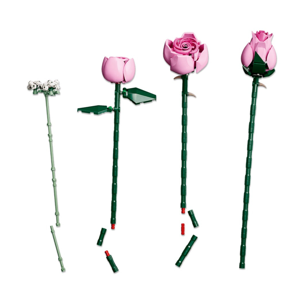 A Photo Of LEGO Bouquet of Pink Roses - 789 Pieces - 10374