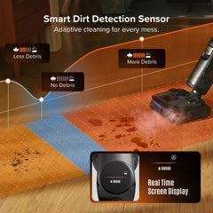 A Photo Of Roborock F25 Steam Series Wet Dry Vacuum Mop, 356°F Cordless Steam Cleaner