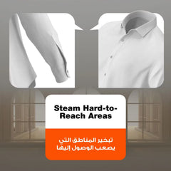A Photo Of Porodo Handheld Steamer Thermia Mini PDLFSTHG8023WH - Compact, White