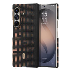 A Photo Of Raptic Aramid Skin Pro Slim Magnetic Case for Galaxy Z Fold8/Z Fold8 Ultra - Grid Valor