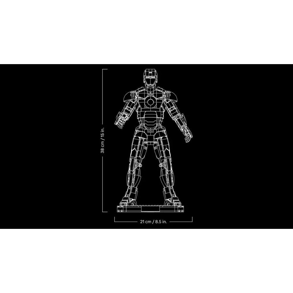 A Photo Of LEGO Marvel Iron Man Mark 3 Collectors' Edition 1297 Pieces - 76344