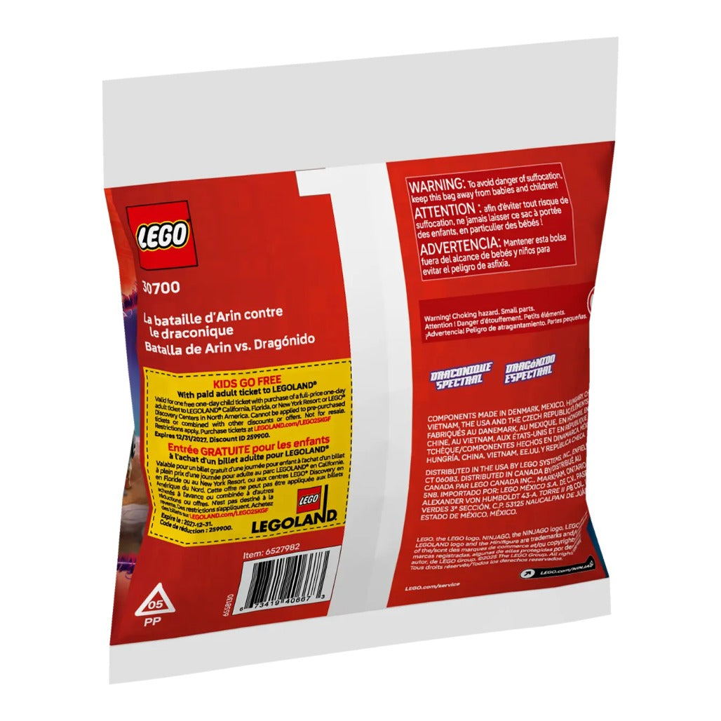 A Photo Of LEGO Ninjago Arin vs. Dragonian Battle 48 Pieces - 30700