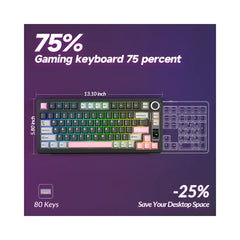 A Photo Of Aula S75 Pro - Wireless Mechanical Keyboard