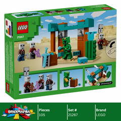 A Photo Of LEGO Minecraft The Illager Desert Patrol 105 Pieces - 21267