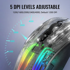 A Photo Of ATTACK SHARK X2 PRO - Wireless Gaming Mouse with RGB Charging Dock